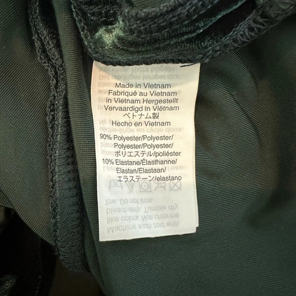 Madewell‎ Velvet Butterfly Top dark green size medium curved hem - Picture 9 of 9